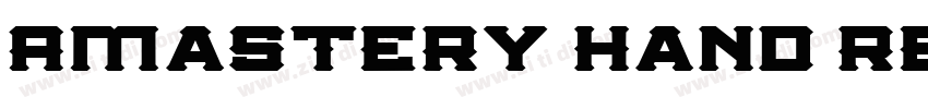 Amastery Hand Regula字体转换
